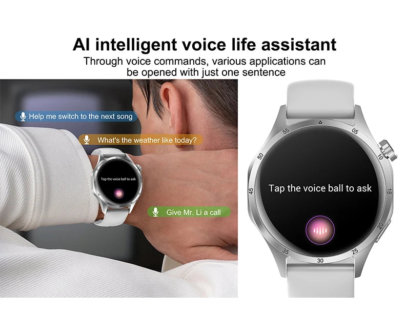 Đồng Hồ Thông Minh Nam 2025 - GPS AMOLED Chống Nước