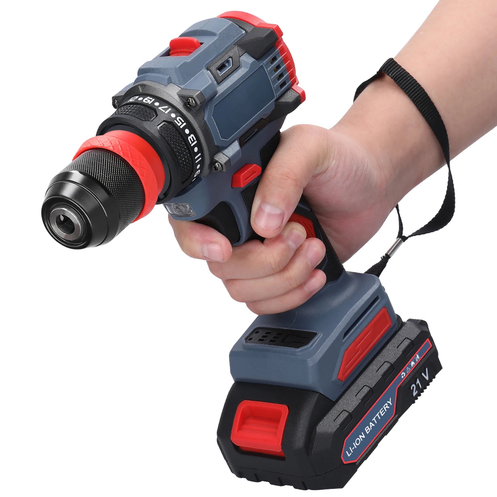 21V 2in1 Electric Drill Rechargeable Screwdriver 55Nm Torque Brushless Screwdriver Practical Screw Driver Repairing Power Tool