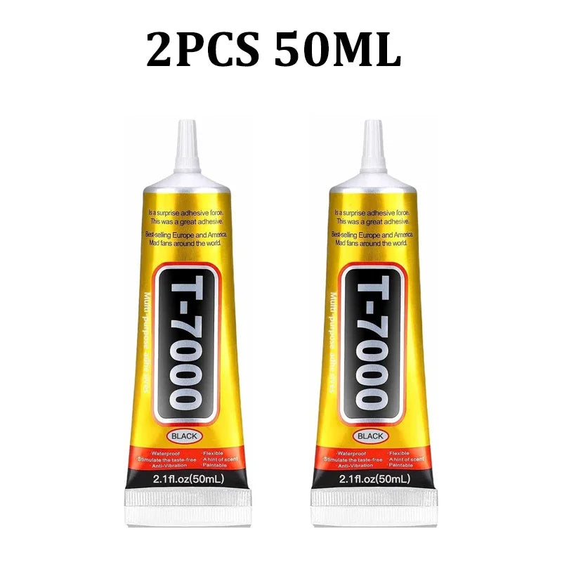 T7000 110/50/15ML Black Cellphone Tablet Repair Battery Cover Frame Adhesive Multi-purpose Electronic Components DIY Super Glue