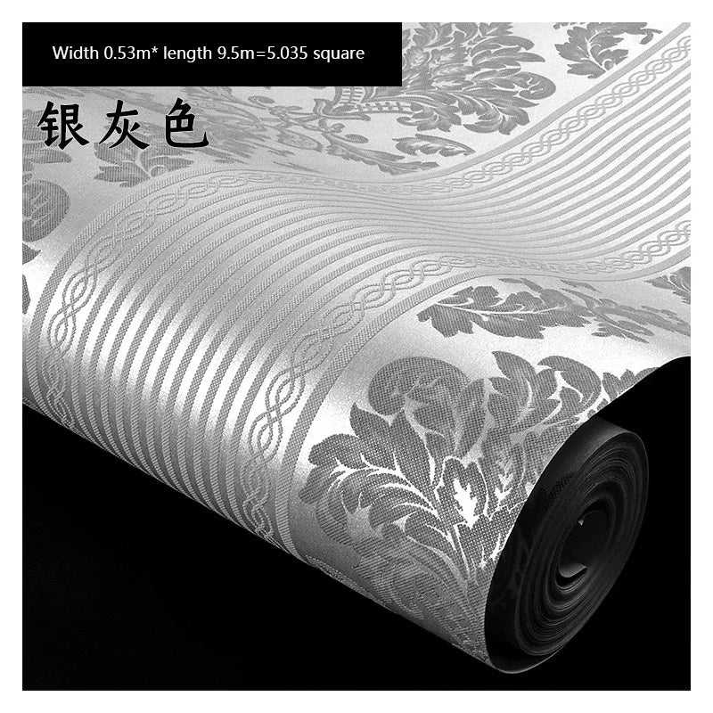 European 3D Wallpaper for Luxury Bedroom &amp; Living Room