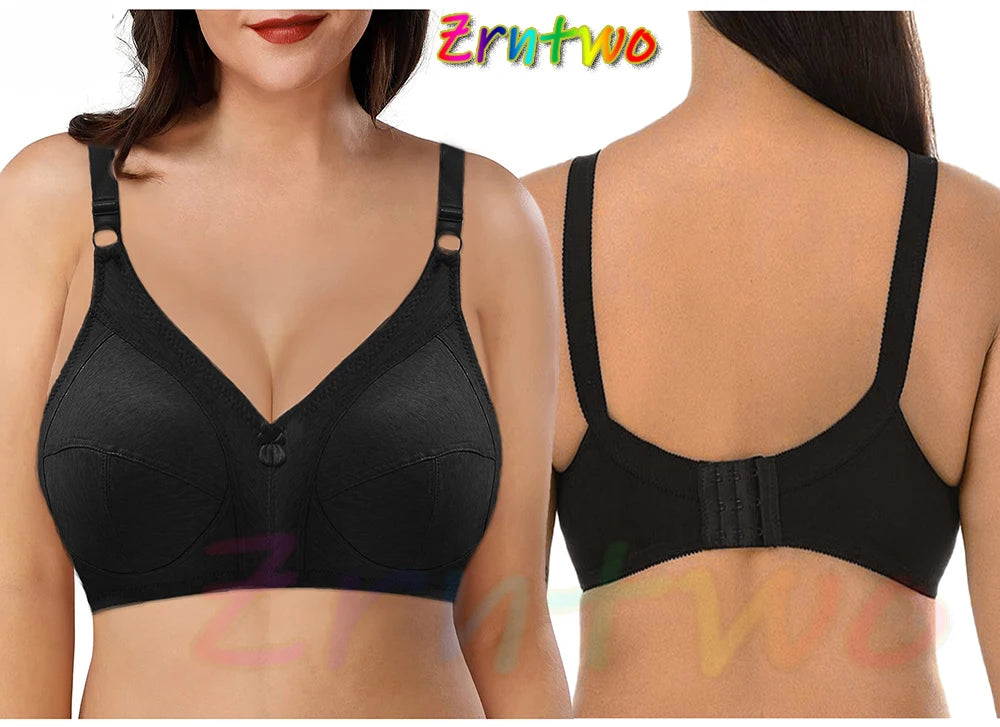 Sexy lace bra without underwire to lift bust for women in large size