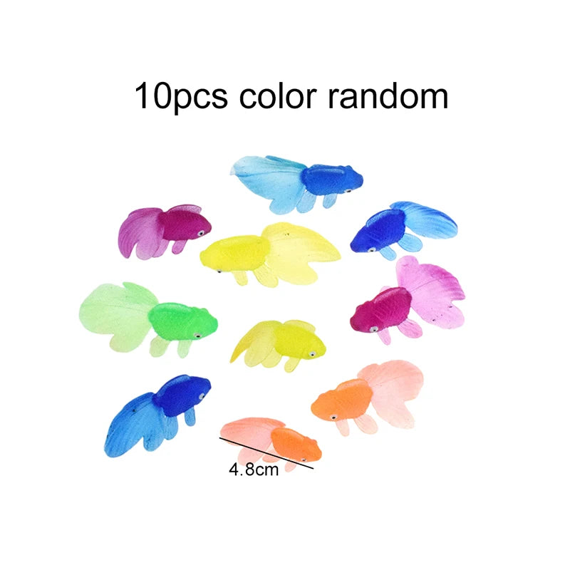 Simulated Goldfish/Gemstone Plastic Summer Pool Decoration Fishing Accessory Diving Prop Entertainment Water Play Equipment TMZ