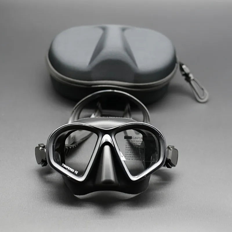 Professional Wet Low Volume Freediving Mask, Tempered Glass dive Mask, J-Type Diving Mask, Snorkel Set,buceo,수영,스노클링,마스크
