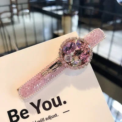 Luxurious Korean Rhinestone Hair Clips for Women