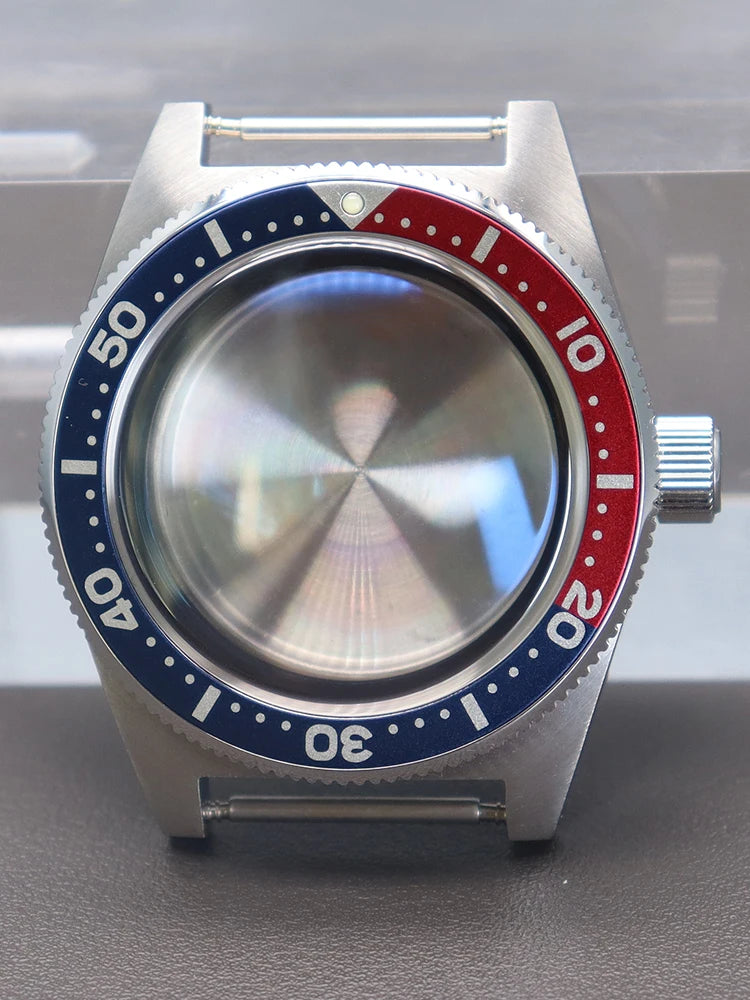 Modified Seiko 62MAS Diving 40mm Vintage Watch Cases Bubble Sapphire Crystal Glass Fit NH34 NH35 NH36 NH38 Movement 28.5mm Dial - Daisan Mart
