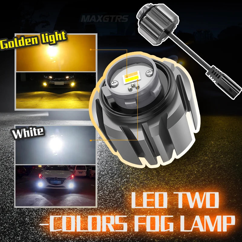 Replacement LED Fog Lights For Toyota &amp; Honda 3000K/6000K