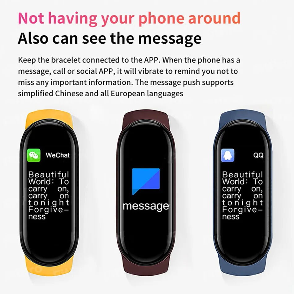 Đồng Hồ Thông Minh M6 - Theo Dõi Sức Khỏe, Chống Nước