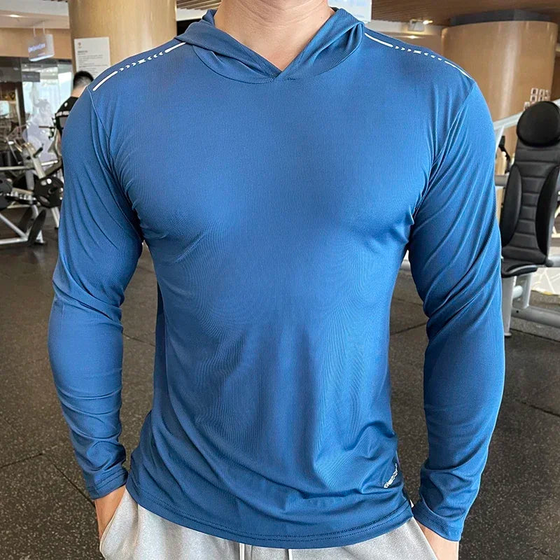 Men's Quick Dry Long Sleeve Sports T-Shirt