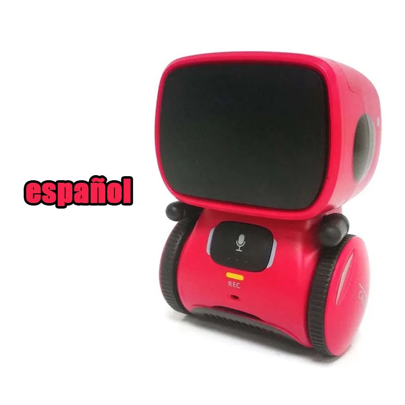 Emo Robot Intelligent Robots Russian & English & Spanish Version Voice & Touch control Toys Interactive Educational Children's G - Daisan Mart