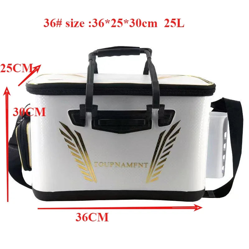 36cm 40cm 45cm Thicken EVA Live Fish Box Unfoldable Fishing Bait Tank Bucket Camping Outdoor Fishing Tackle Equipment