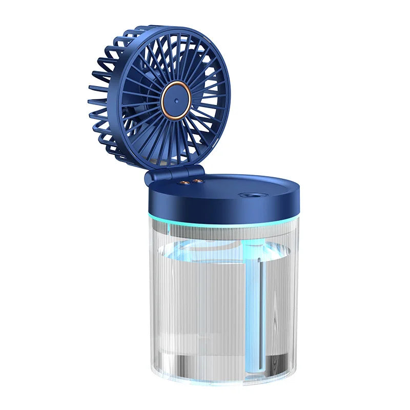 Spray cooling fan mini electric fan Summer Humidification spray fan portable mobile mini humidification fan