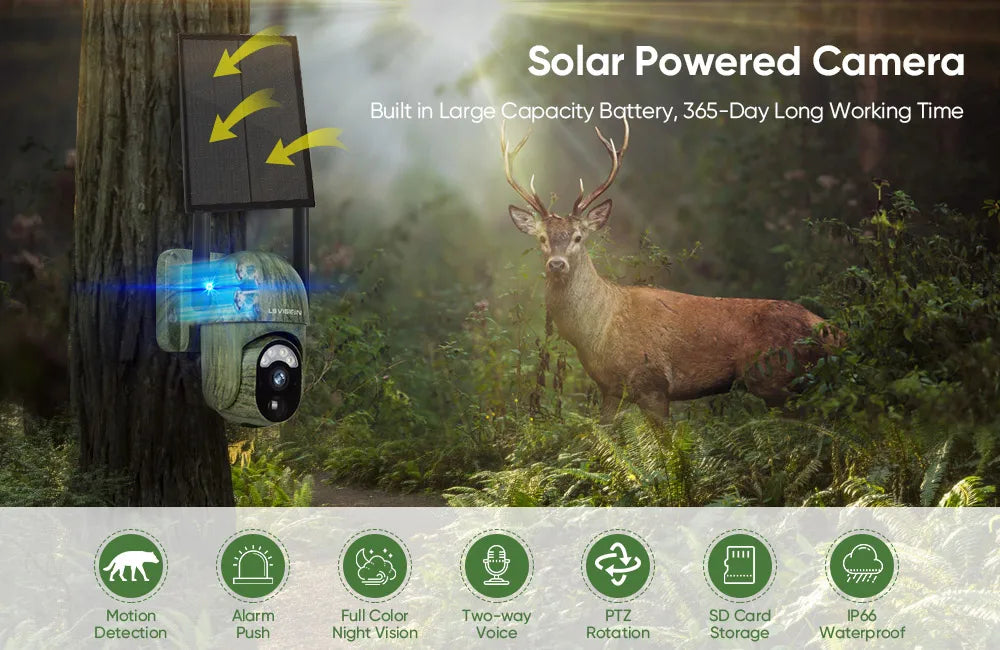 Camera Solar 4G LS VISION 4MP Ngoài Trời Chống Nước