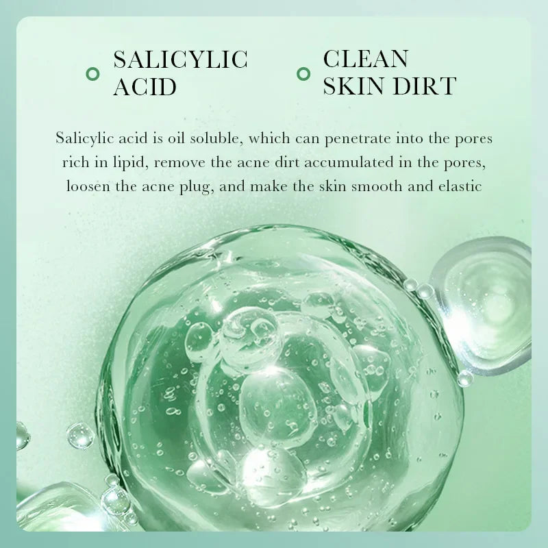 BIOAOUA Salicylic Acid Ance Removal Cleanser Fade Ance Marks Mild Moisturizing Soothing Facial Cleanser Face Washing Products