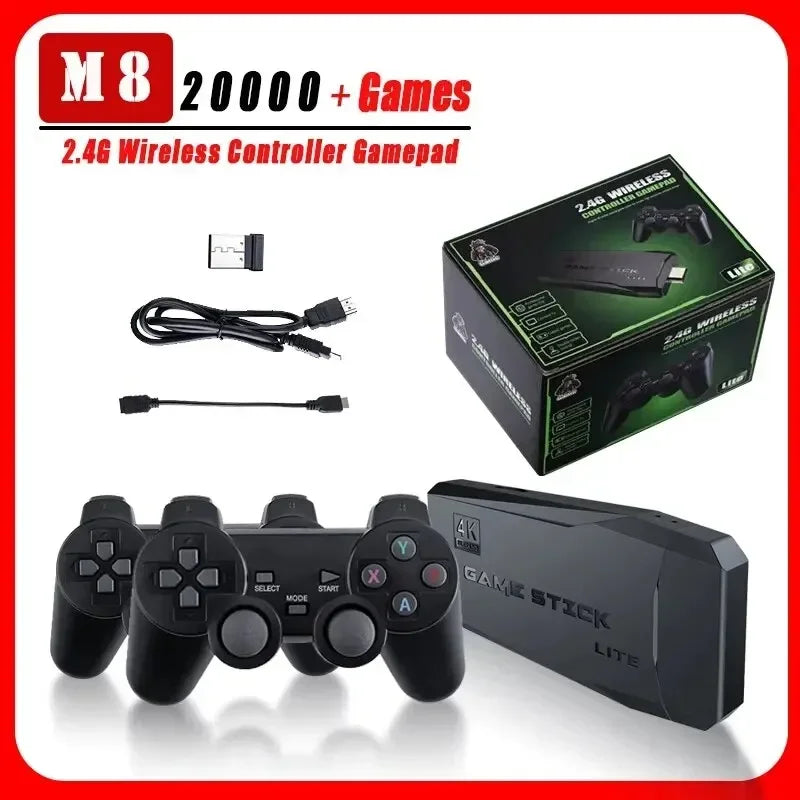 Máy chơi game 64+M8 20.000 trò 2 tay cầm không dây 4K