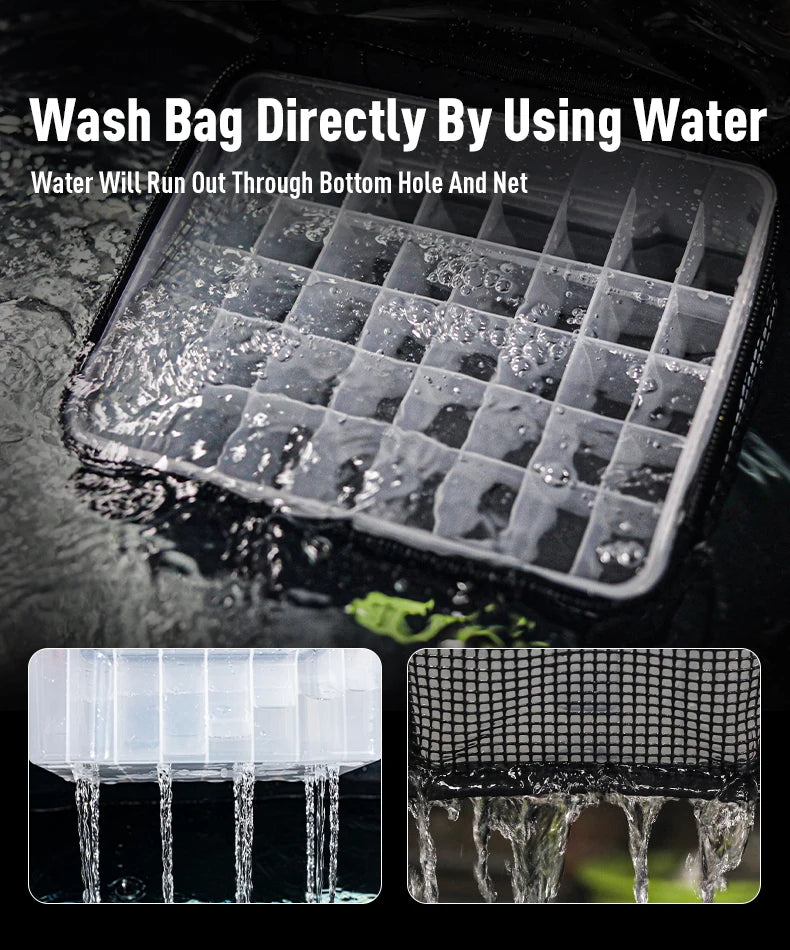 YOOFISH Fishing Bag Octopus Egi Bag Squid Jig Storage Box 6/12/40 Pcs Hard Lure Bag Freshwater Seawater Fishing Tackle Bag Box