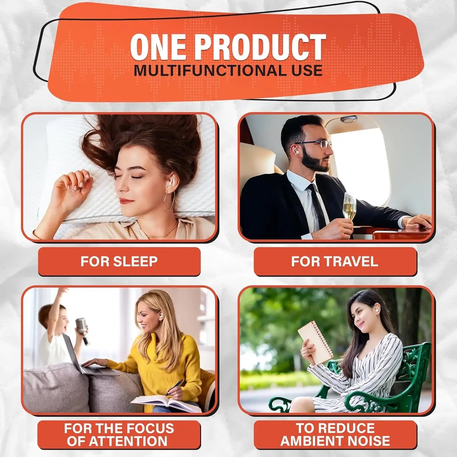 Nút Tai Chống Ồn 3 Lớp Silicone Mềm - Ngủ & Bơi - Daisan Mart
