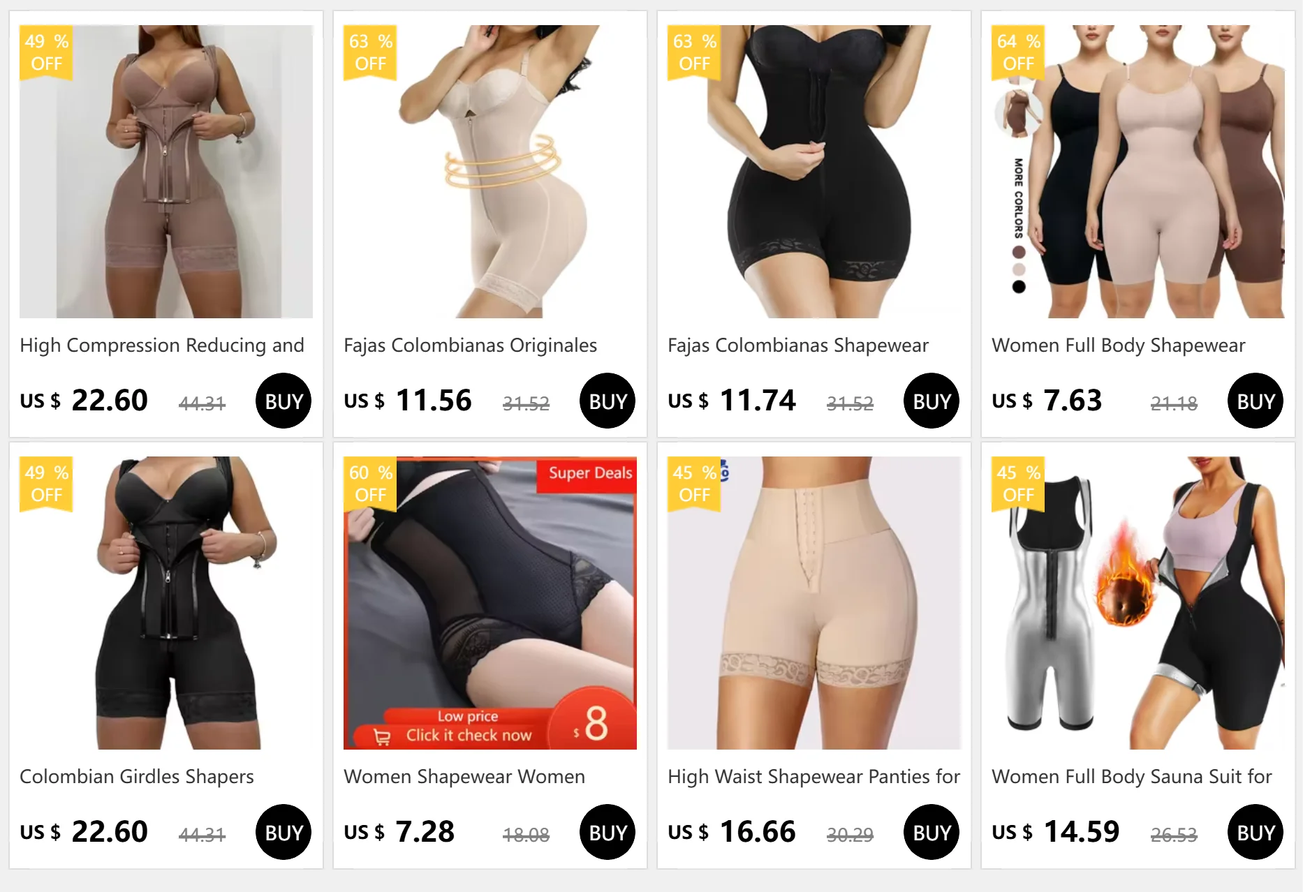 Body Shapewear Bodysuit Firm Tummy Control Open Crotch Reducing and Shaping Girdles for Women Body Shaper