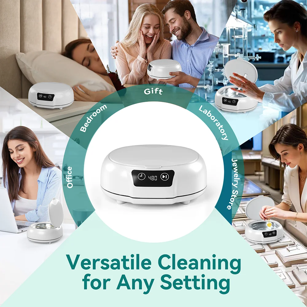 700ml large Ultrasonic Cleaner Bath Timer for Jewelry Parts Glasses Manicure Stones Cutters Dental Razor Brush Ultrasound Sonic