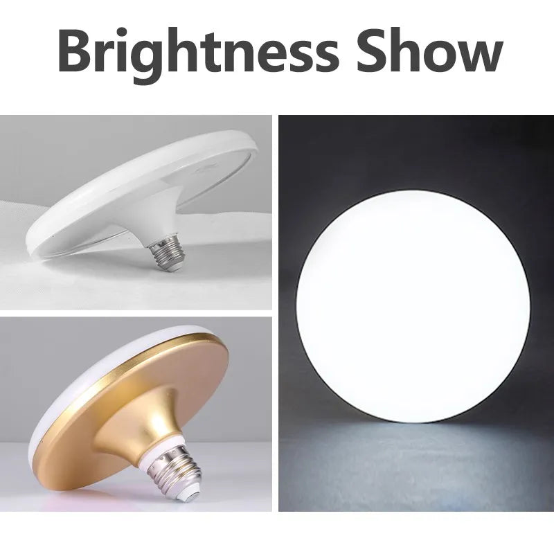 Super Bright Round LED Lamp E27 For Bedroom &amp; Kitchen
