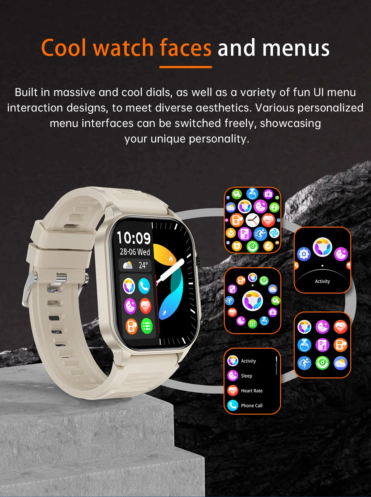 LIGE 2.01 Smart Watch Bluetooth Call Health