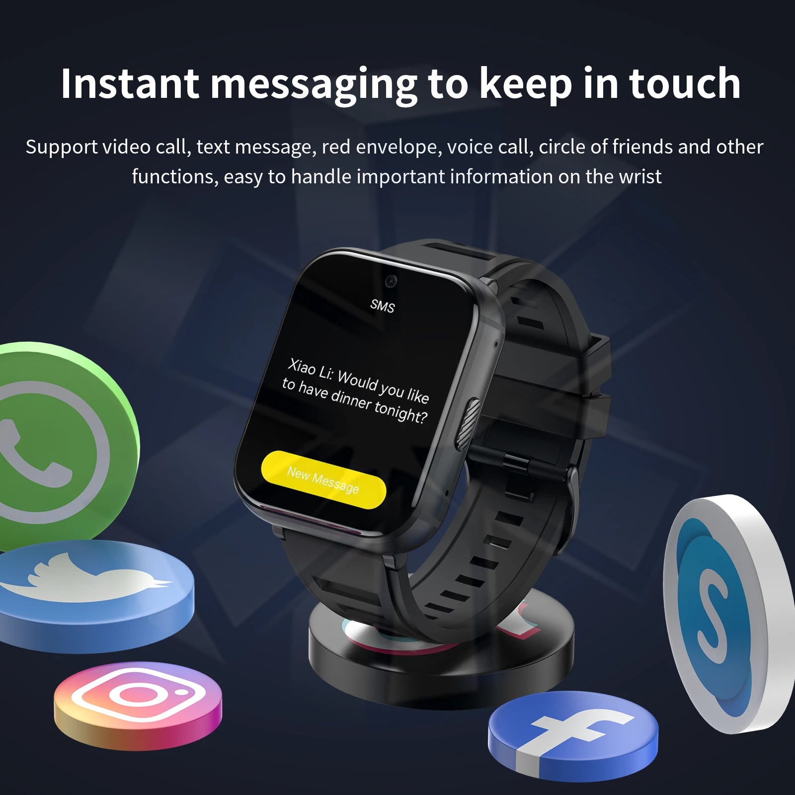 Đồng Hồ Thông Minh S668 4G GPS 1.99 Inch Chống Nước