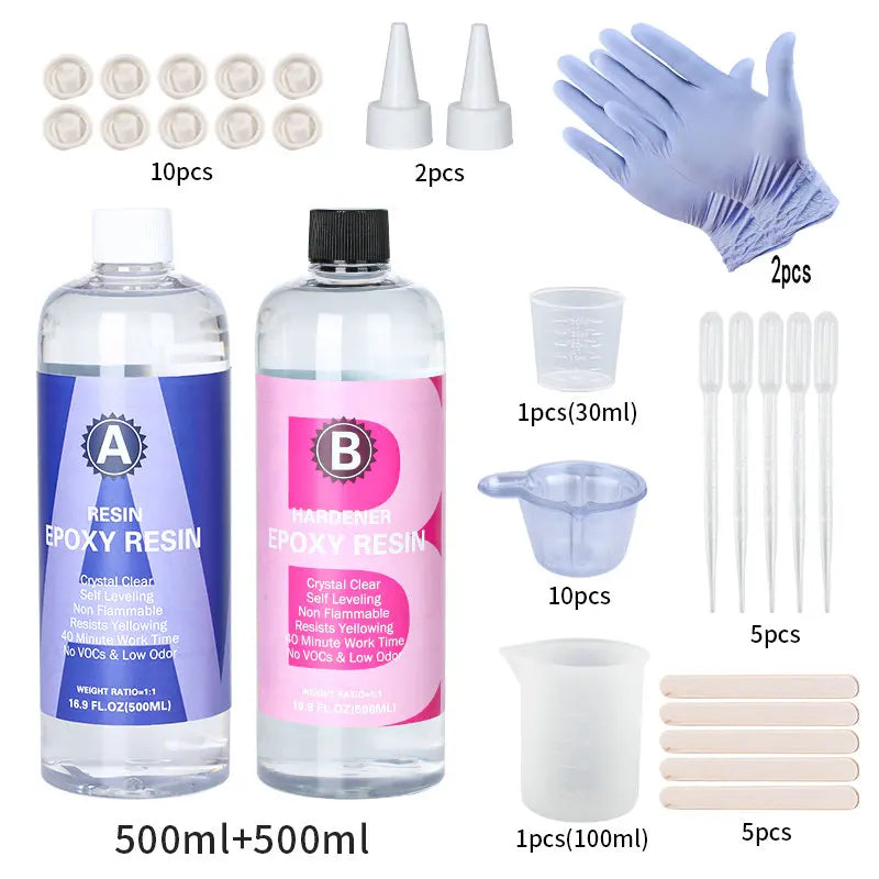 Clear Epoxy Glue Kit - DIY Crafts &amp; Jewelry