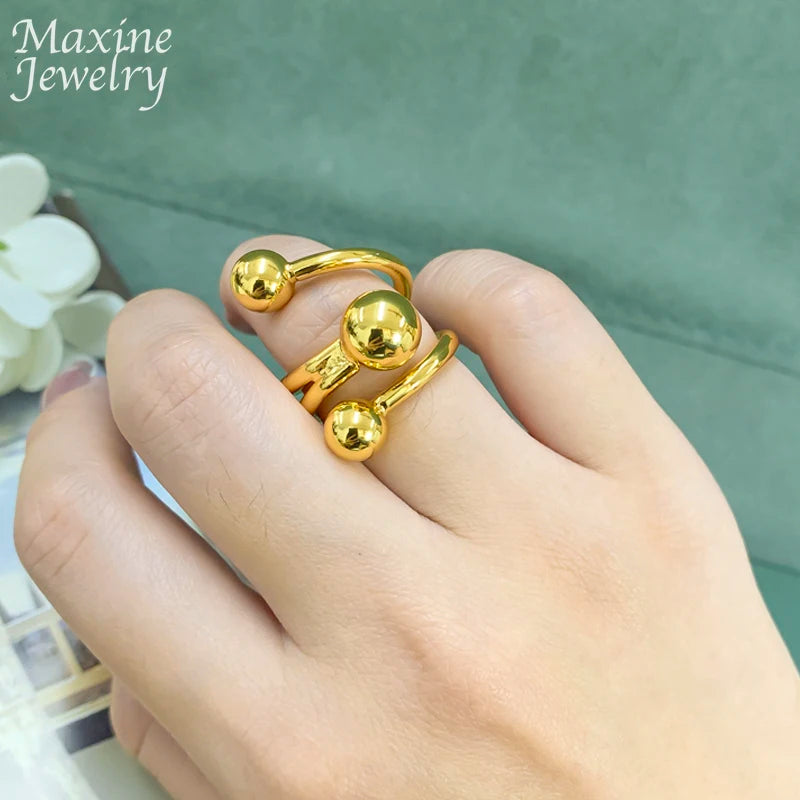 Luxurious Gold Plated Jewelry Set for Women's Wedding Party