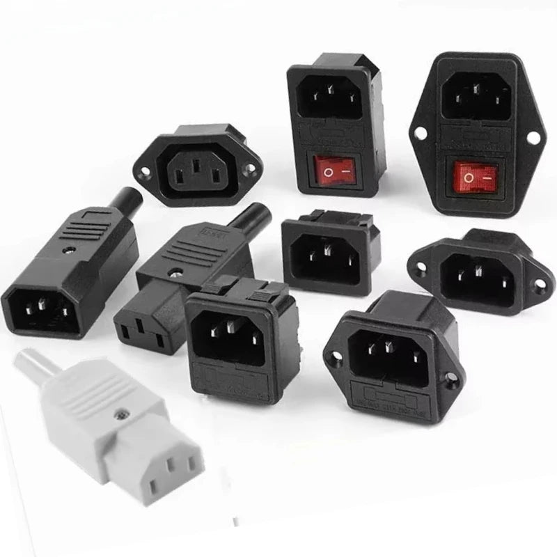 Ổ Cắm Điện Đen Rewirable 10A 250V C13 C14 PDU UPS - Daisan Mart