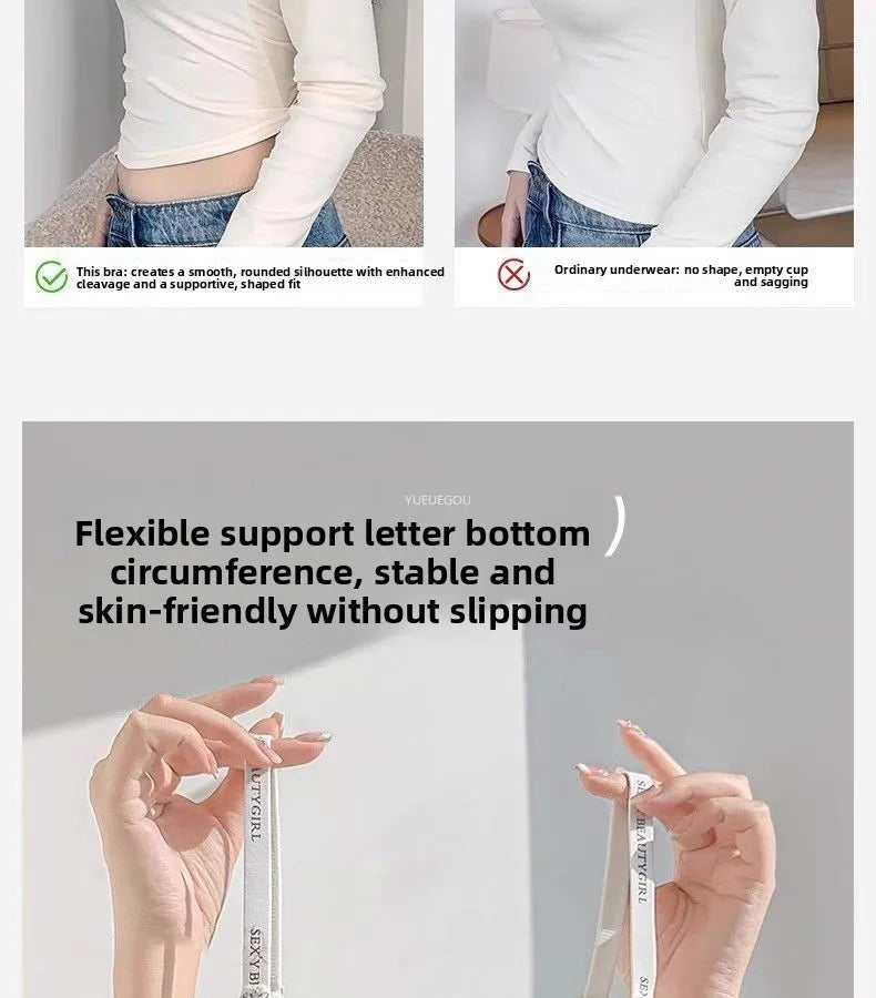 6cm Push Up Bra Without Underwire Ultra Thin For Small Breasts