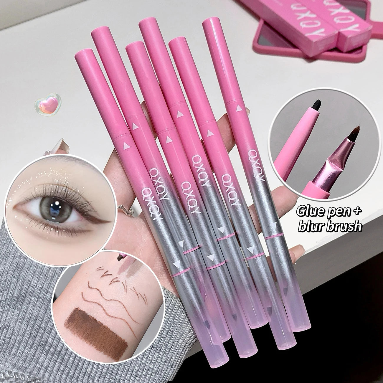 Dual-Ended Eyeliner - Smooth, Long-Lasting, Easy to Use for Beginners