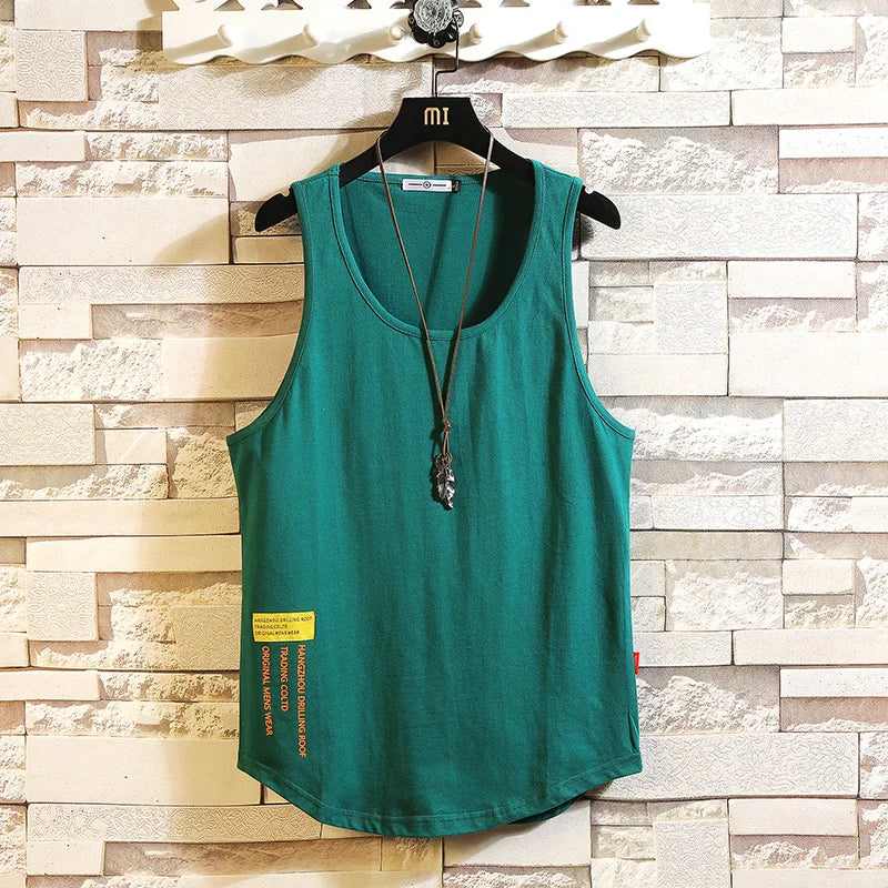 Áo Tanktop Thể Hình Nam, Vải Cotton Dáng Rộng Mùa Hè - Daisan Mart
