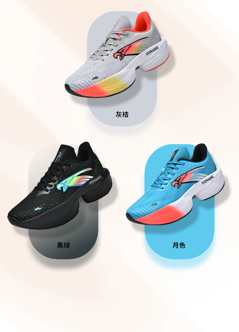 Giày Chạy Bộ Đệm Khí Carbon Nhẹ Êm Chân Chống Trượt