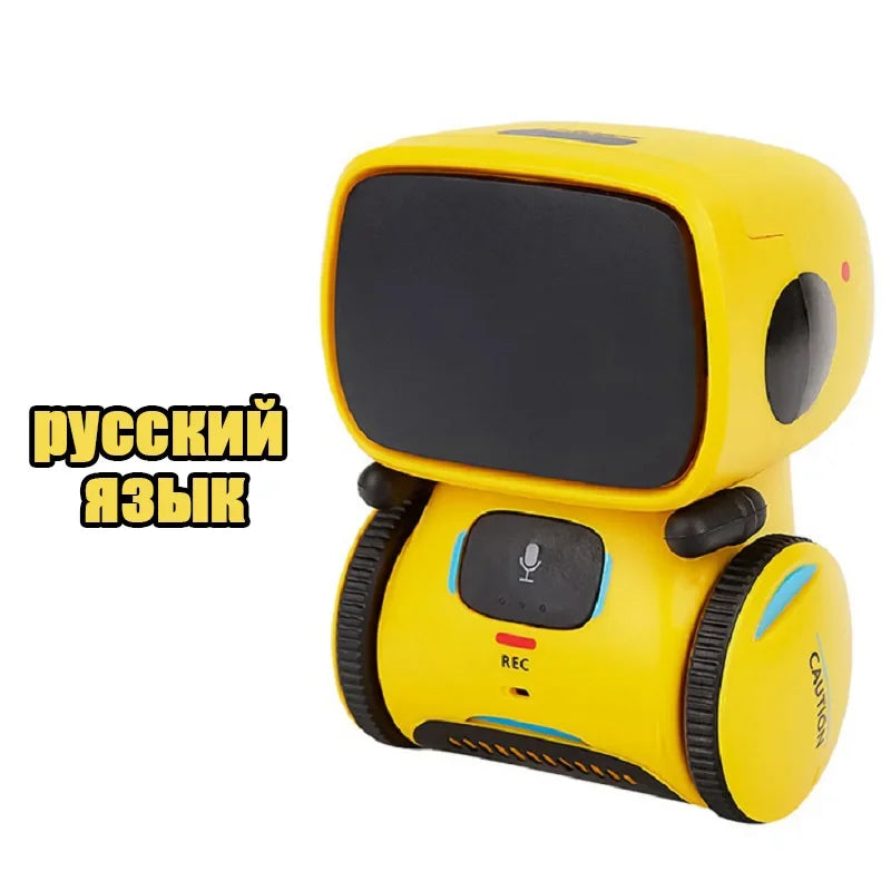 Emo Robot Intelligent Robots Russian & English & Spanish Version Voice & Touch control Toys Interactive Educational Children's G - Daisan Mart