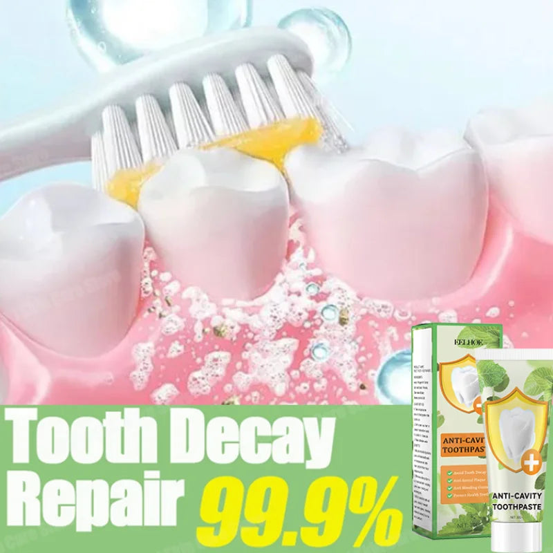 Anti Decay Toothpaste repairs cavities, removes cavities, cleans plaque, whitens teeth, and freshens breath - Daisan Mart