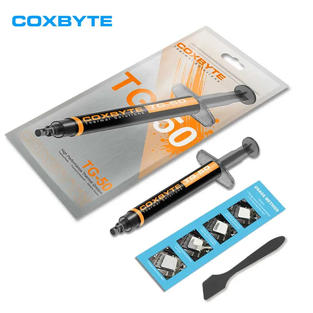 Coxbyte Thermal Paste 18.2W/mk for CPU Cooler AMD Intel Processor Computer Cooling Fan VGA GPU Compound Heatsink Plaster