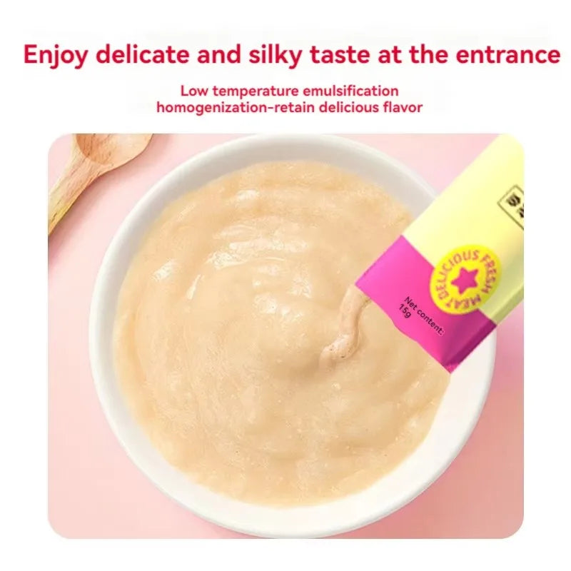 Miếng Thịt Gà Cá Cho Mèo - Bổ Sung Dinh Dưỡng 15g