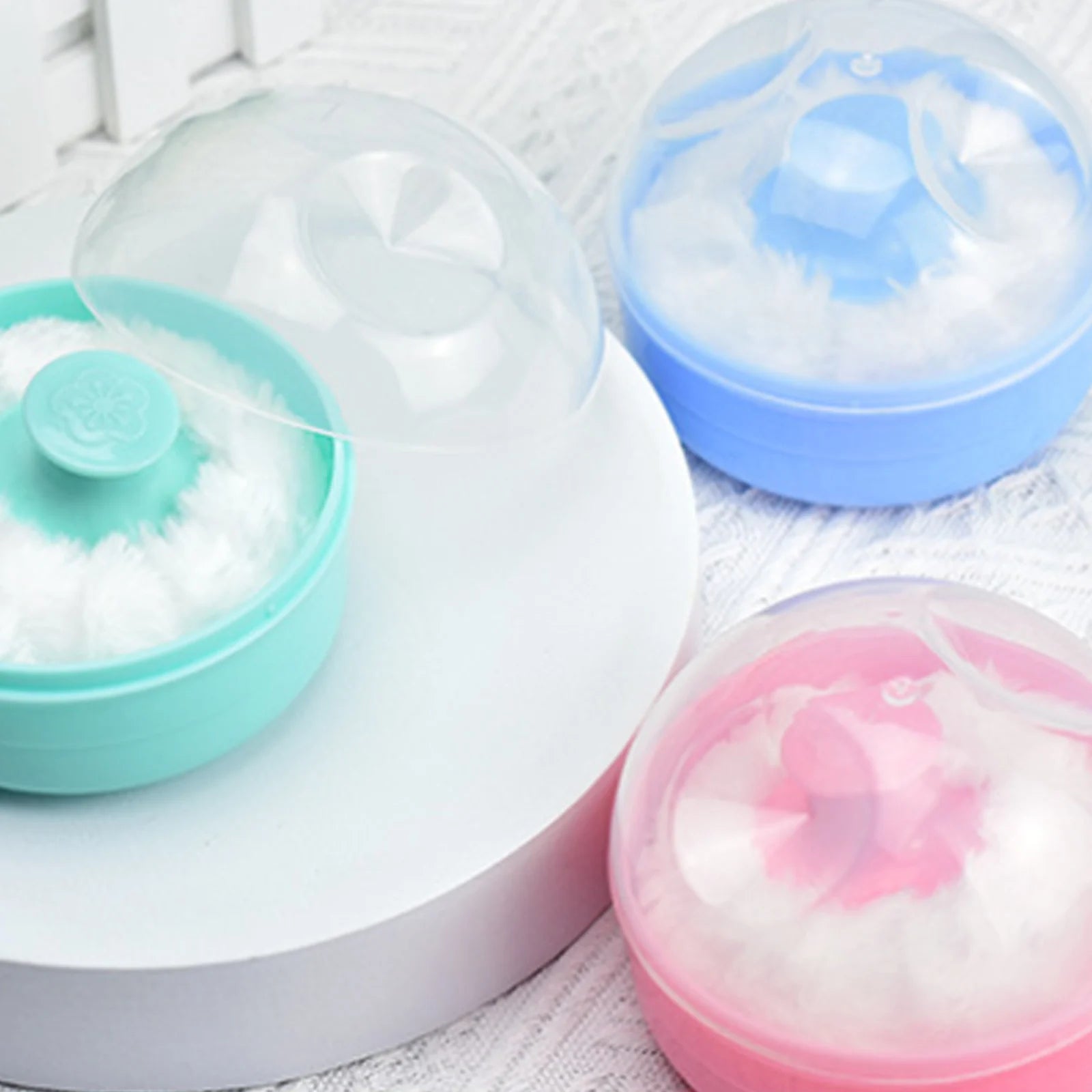 Portable Baby Powder Box Convenient Empty Powder Holder