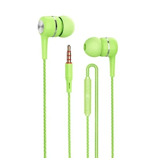 3.5mm HiFi Sound In-Ear Headphones with Mic Sports