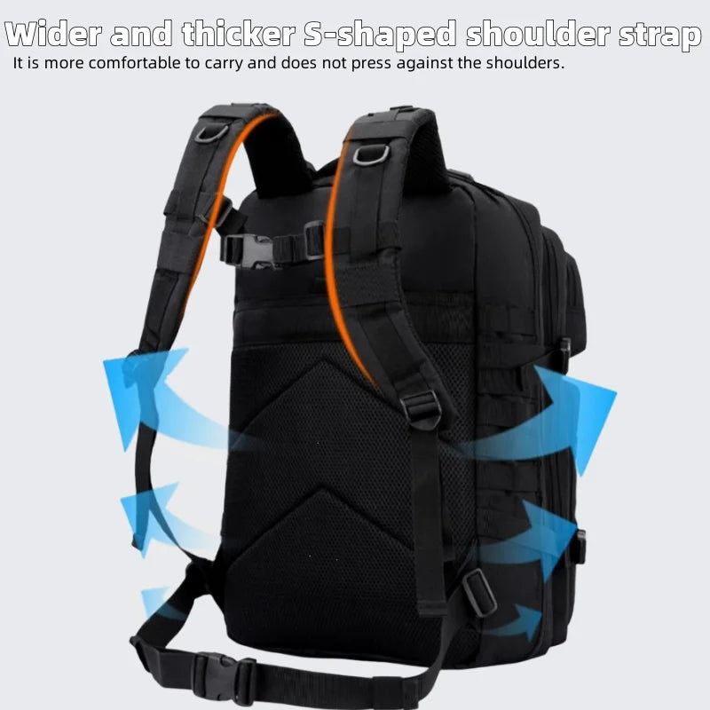 50L Super Durable Waterproof Multi-Function Outdoor Backpack