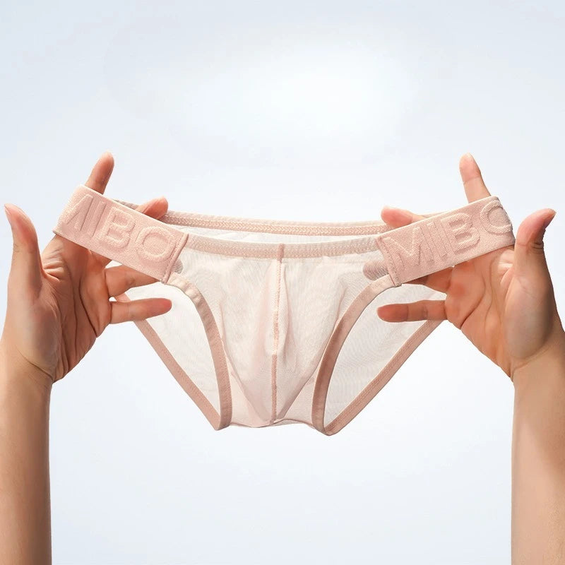 Sexy Low Rise Mesh Men's Underwear Stretchy U-Shaped