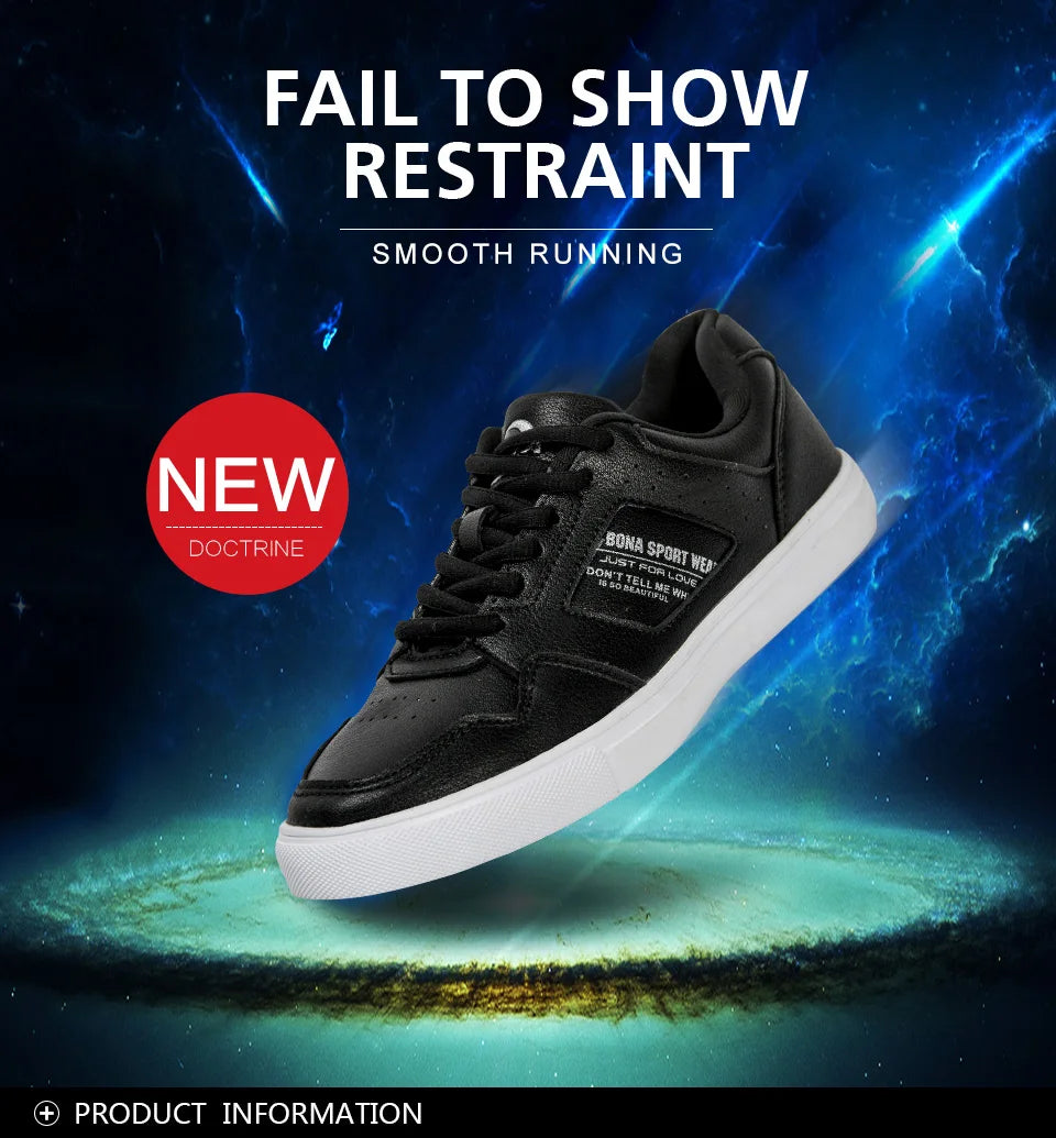 Giày Sneaker Nữ BONA 2023 Đế Bằng Nhẹ Êm Thoáng Khí