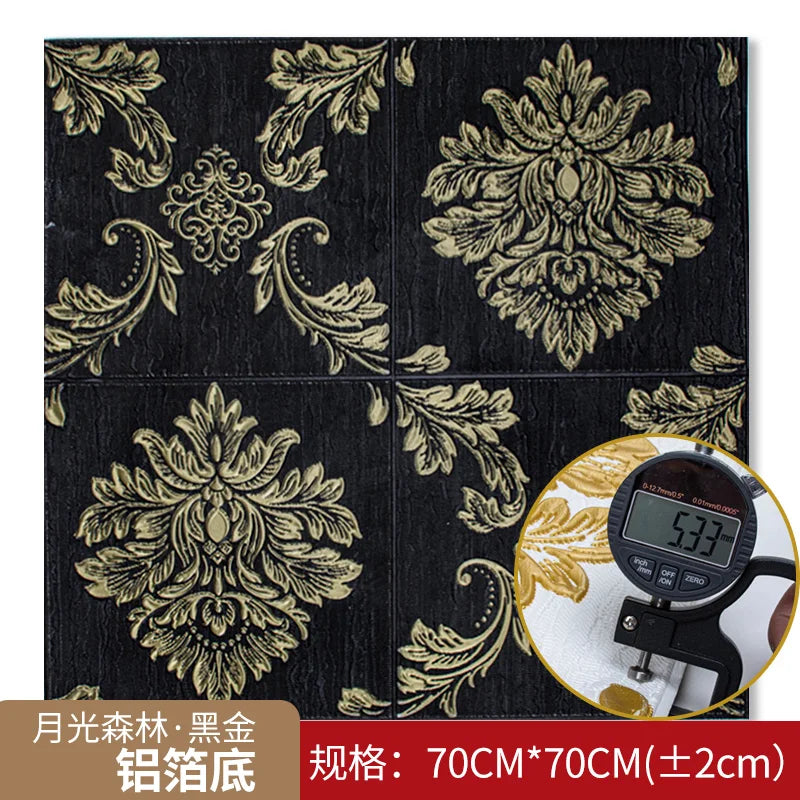 3D three-dimensional wall sticker wallpaper self-adhesive waterproof wallpaper bedroom foam brick background wall