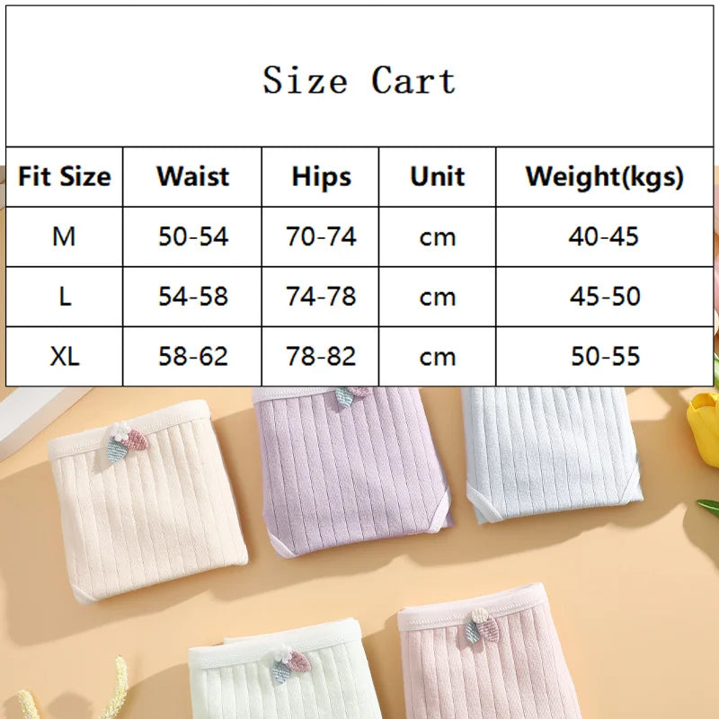 Sexy Cotton Women's Underwear 4 Pieces - Sports String