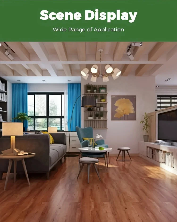 Imitation Wood Grain Self-adhesive Floor Sticker Waterproof for Kitchen Bedroom Living Room Peel and Stick Flooring Home Decor
