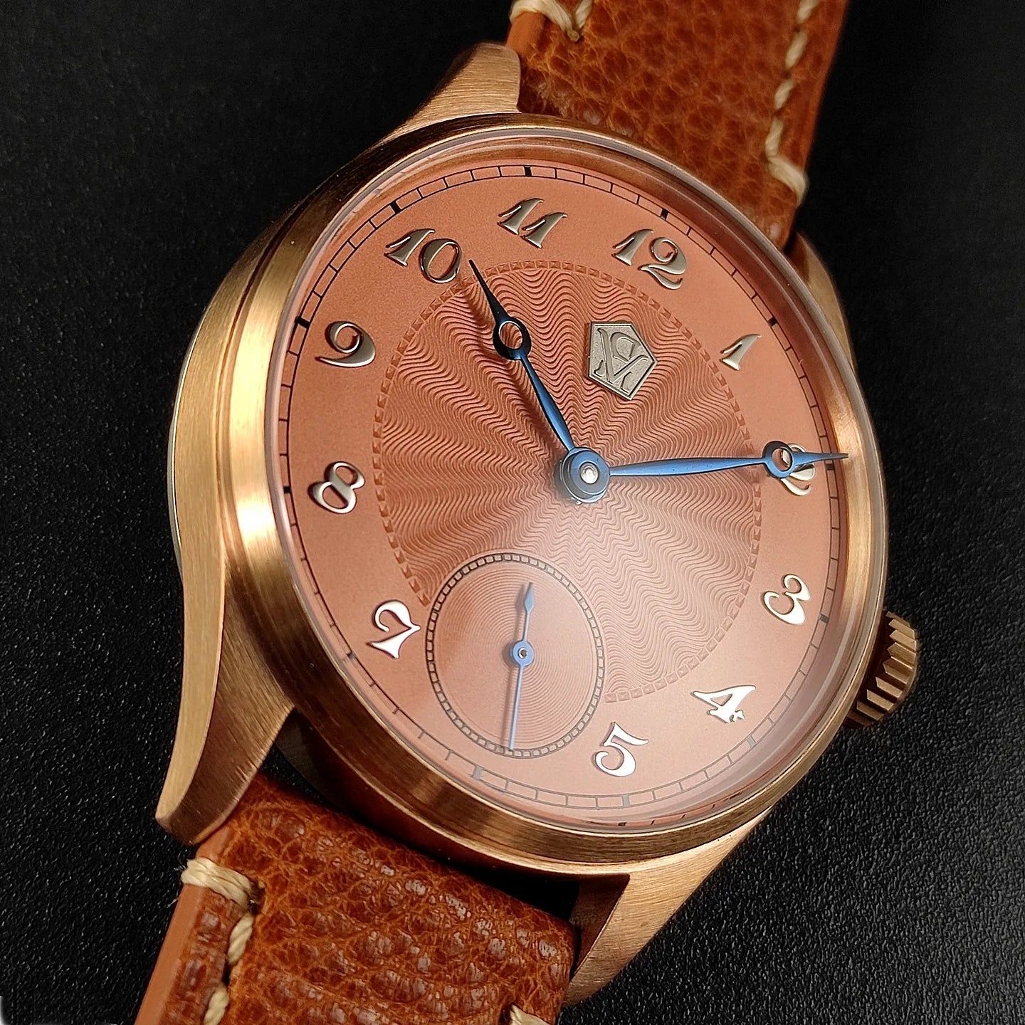 Đồng Hồ Cơ Nam Guilloché Kim Xanh Seagull ST3621