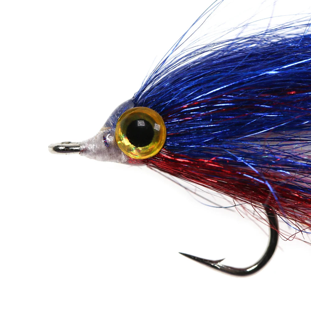 Wifreo Wounded Ice Minnow Fly Ice Dub Slowly Sinking Salmon Trout Sea Bass Pike Steelhead Redfish Fly Fishing Flies Lures 