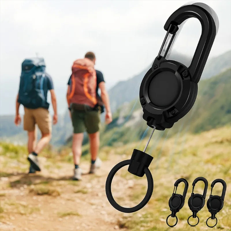 Dây Rút Thép Leo Núi Đa Năng Kèm Móc Khóa Bền