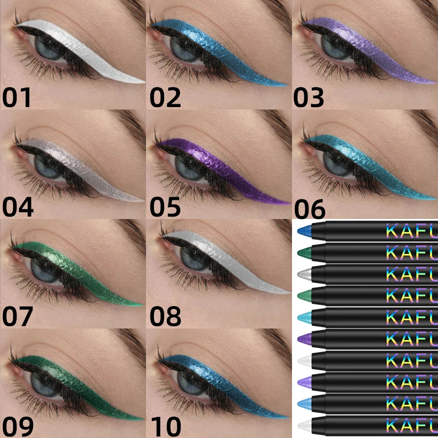 10 Color Gothic Style Waterproof Eyeliner