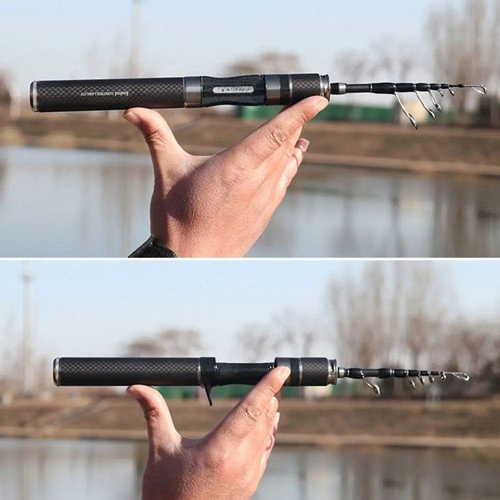 Bộ Cần Câu Rút Gọn & Máy Câu Kèm Phụ Kiện 1.5-1.8m