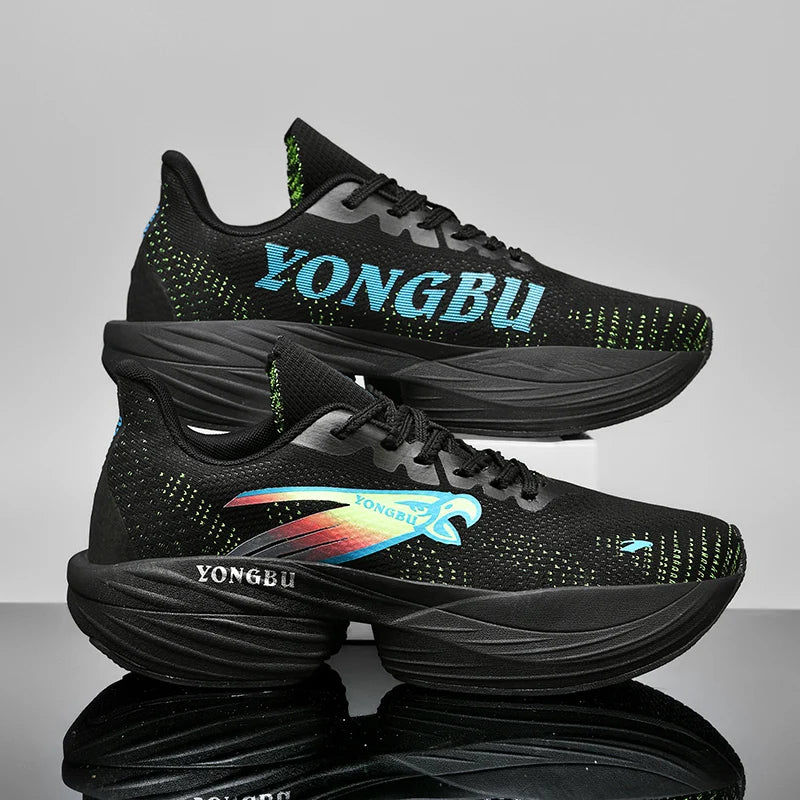 Giày Chạy Bộ Đệm Khí Carbon Nhẹ Êm Chân Chống Trượt